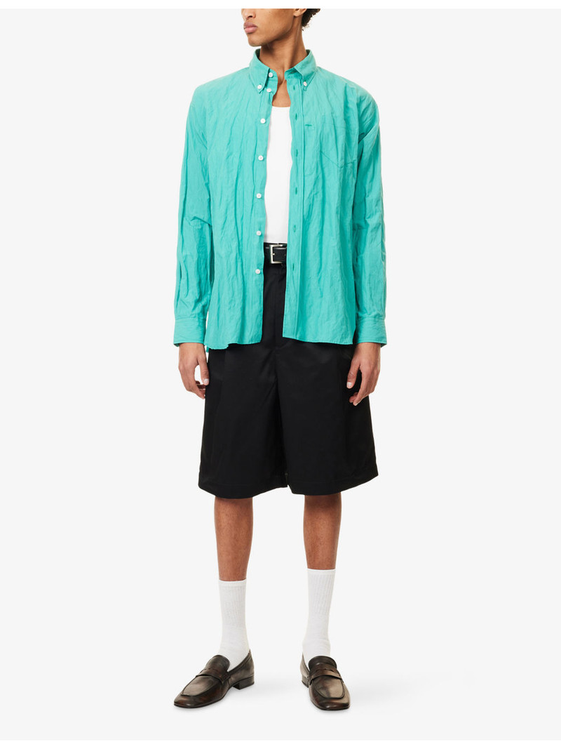 WILLY CHAVARRIA Veterano Long-Sleeve Cotton-Blend Shirt outlook