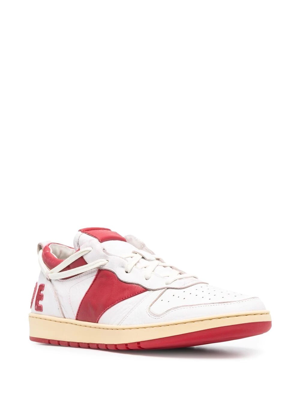 low-top panelled sneakers - 3