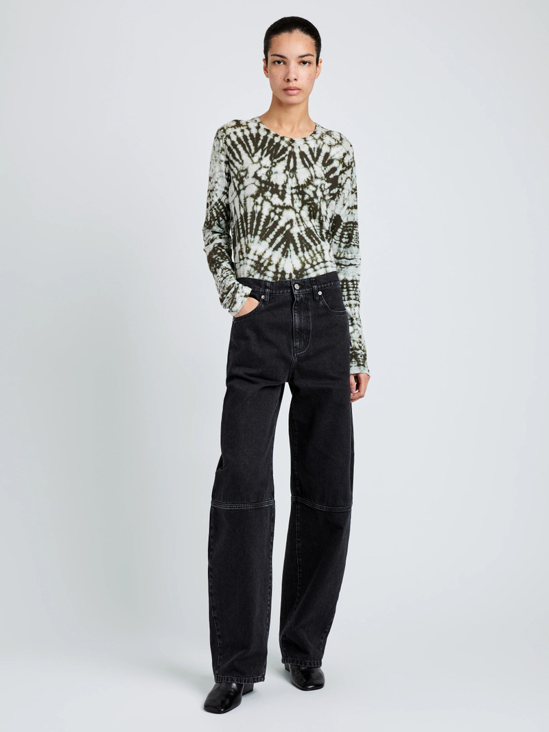 Proenza Schouler Mia Top in Tie Dye Tissue Jersey outlook