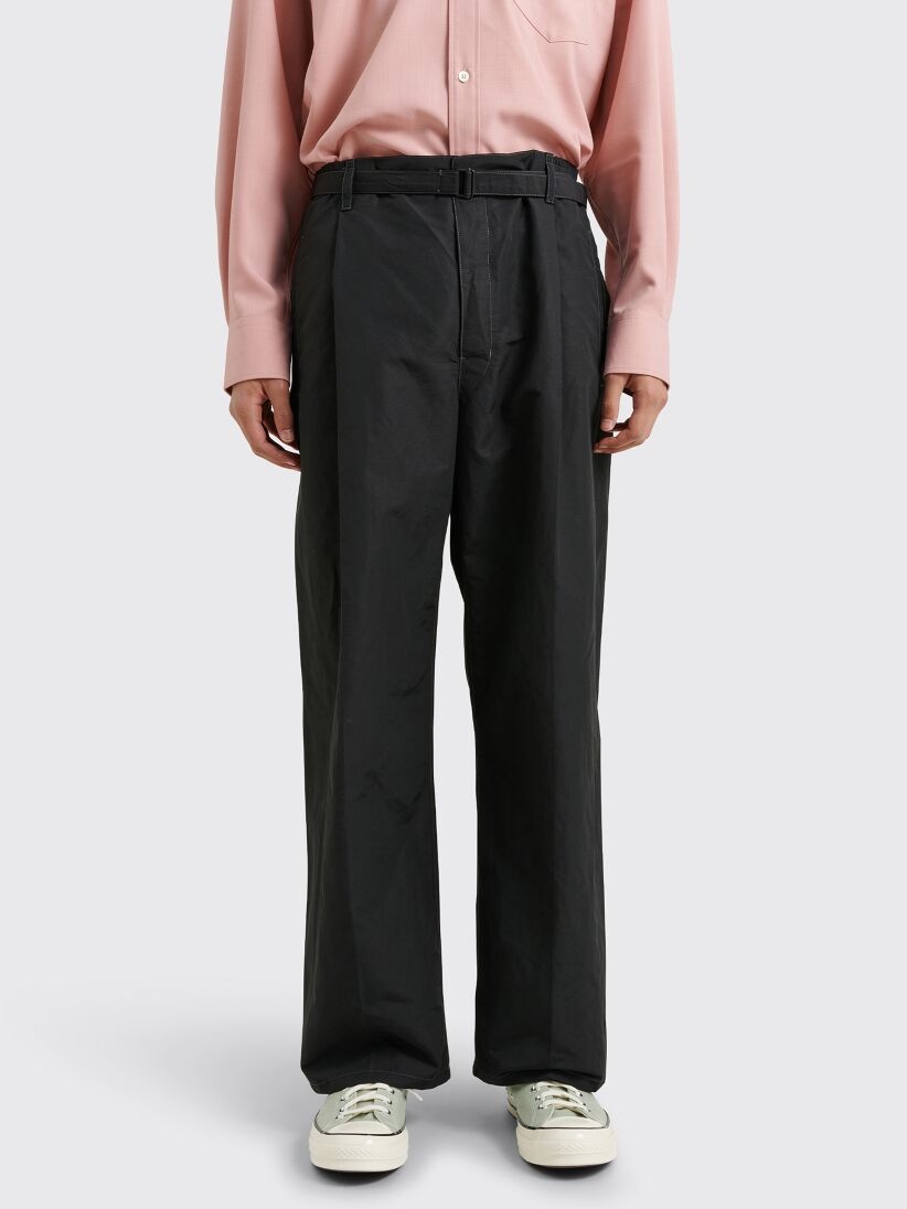 Lemaire LEMAIRE BELTED EASY PANTS BLACK | REVERSIBLE