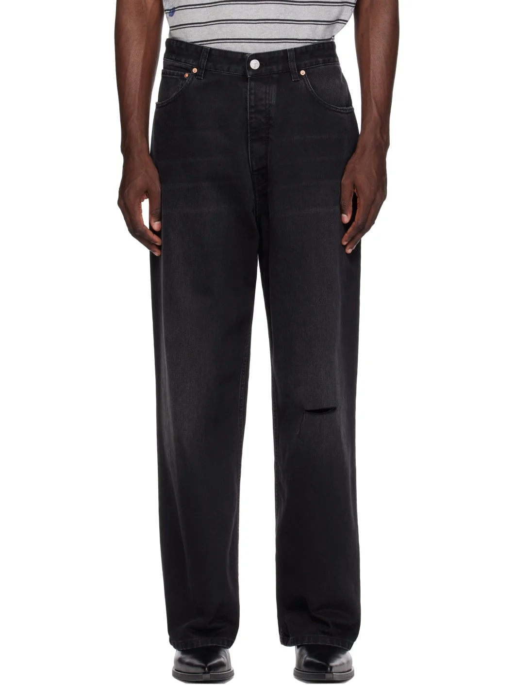 Black Baggy Jeans - 1