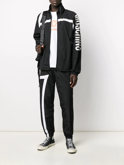 Moschino logo-print track jacket outlook