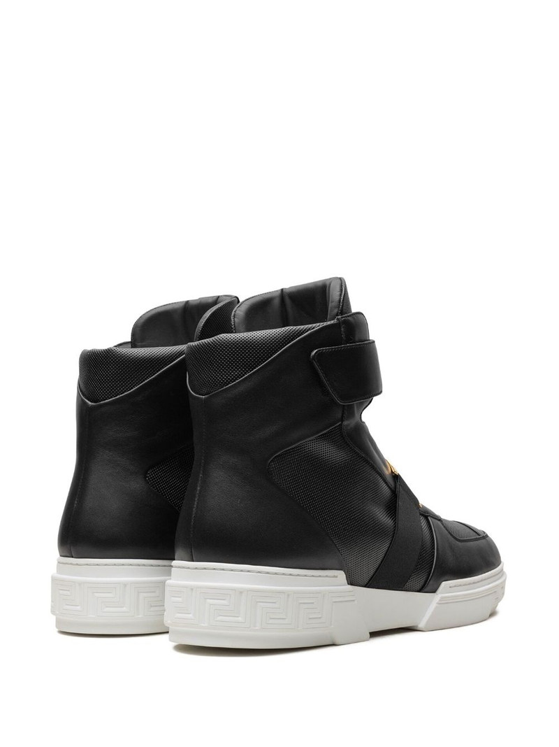 Medusa-plaque high-top "Black" sneakers 3
