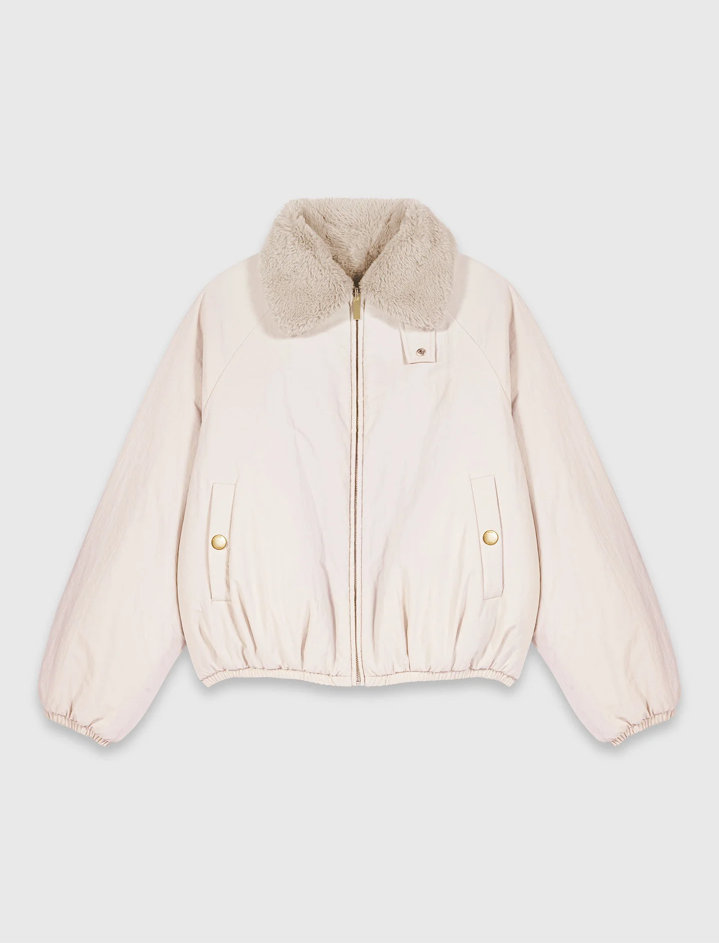 Reversible faux fur puffer jacket - 1