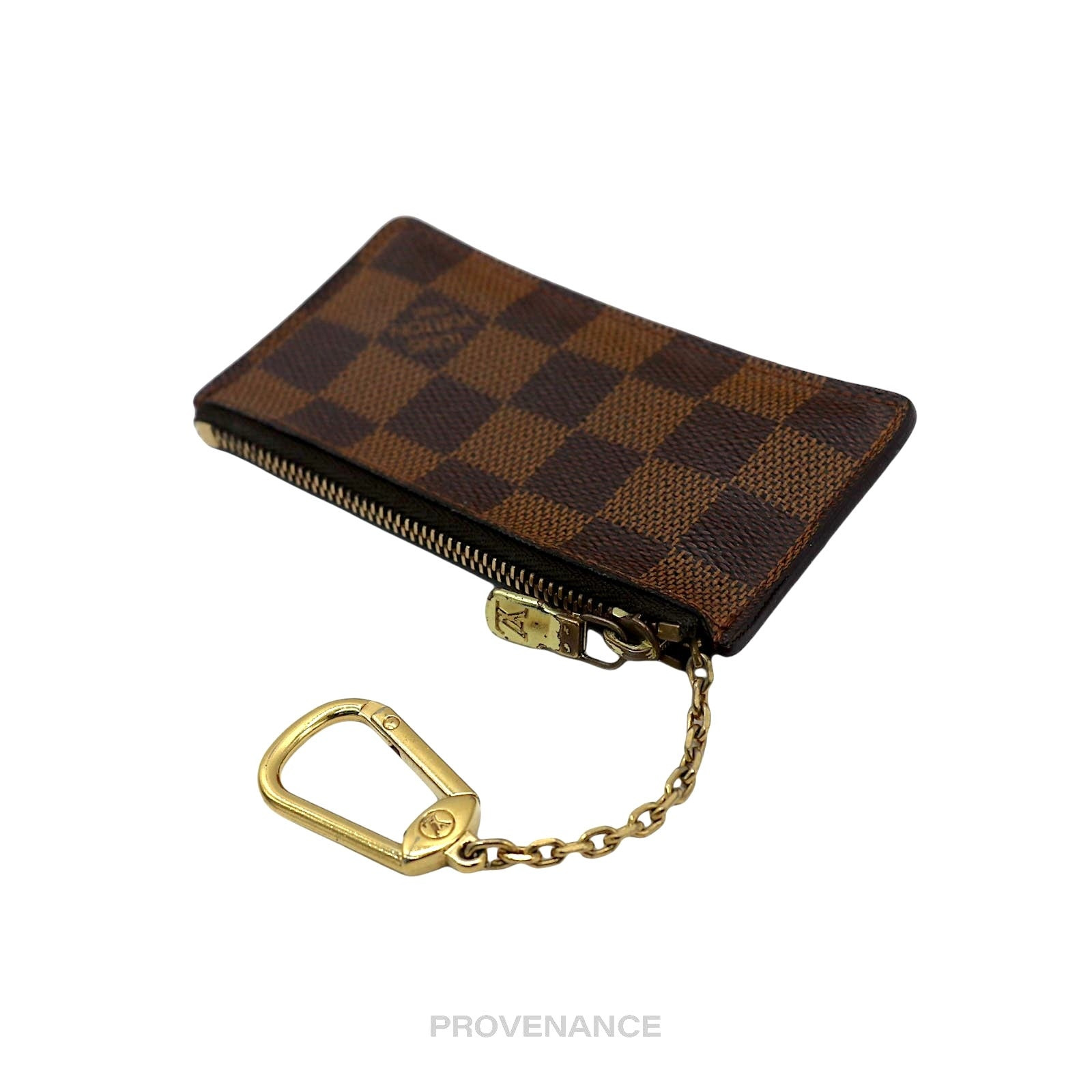 Louis Vuitton Two Tone Key Pouch Cles - Damier Ebene - 5