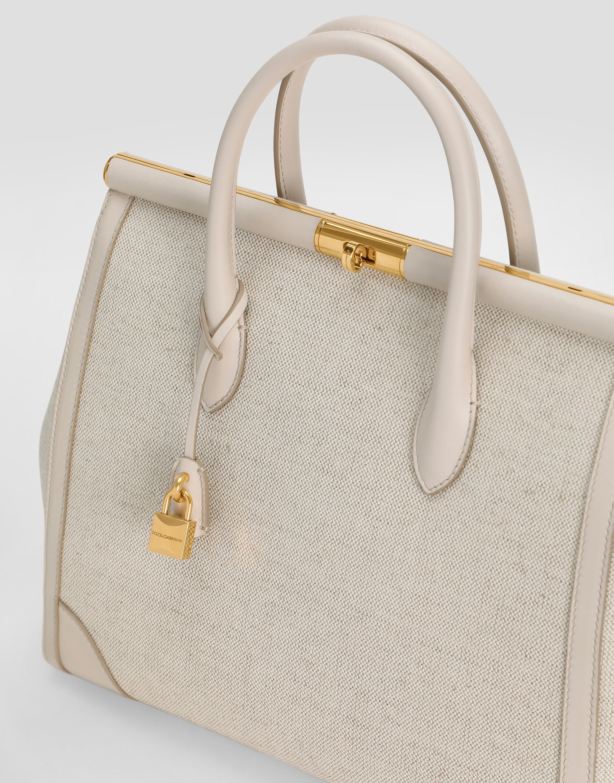Marlene fabric and calfskin handbag - 6