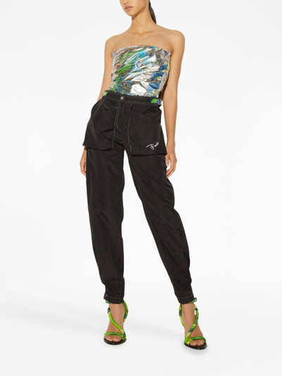 PUCCI logo-print high-waisted trousers outlook