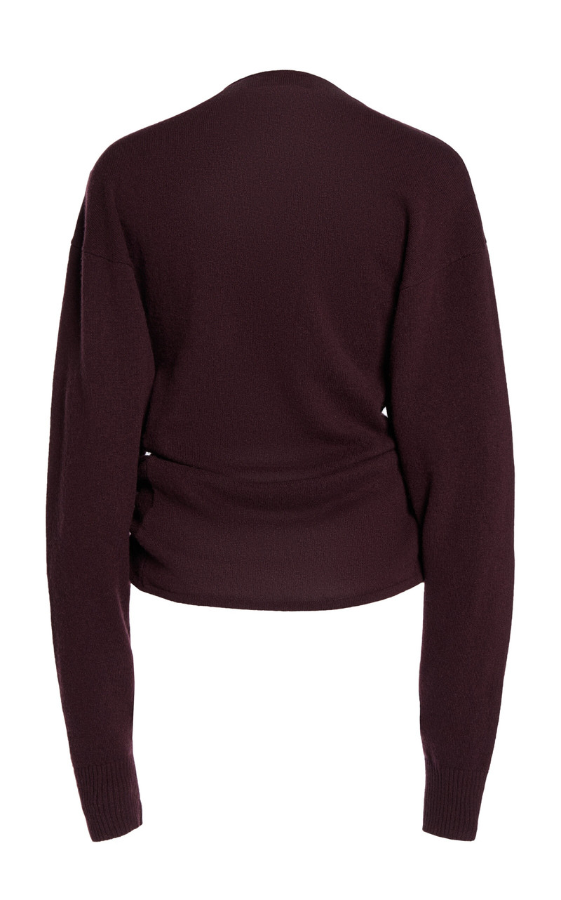 CHRISTOPHER ESBER Ravelled Cropped Cashmere Sweater brown outlook