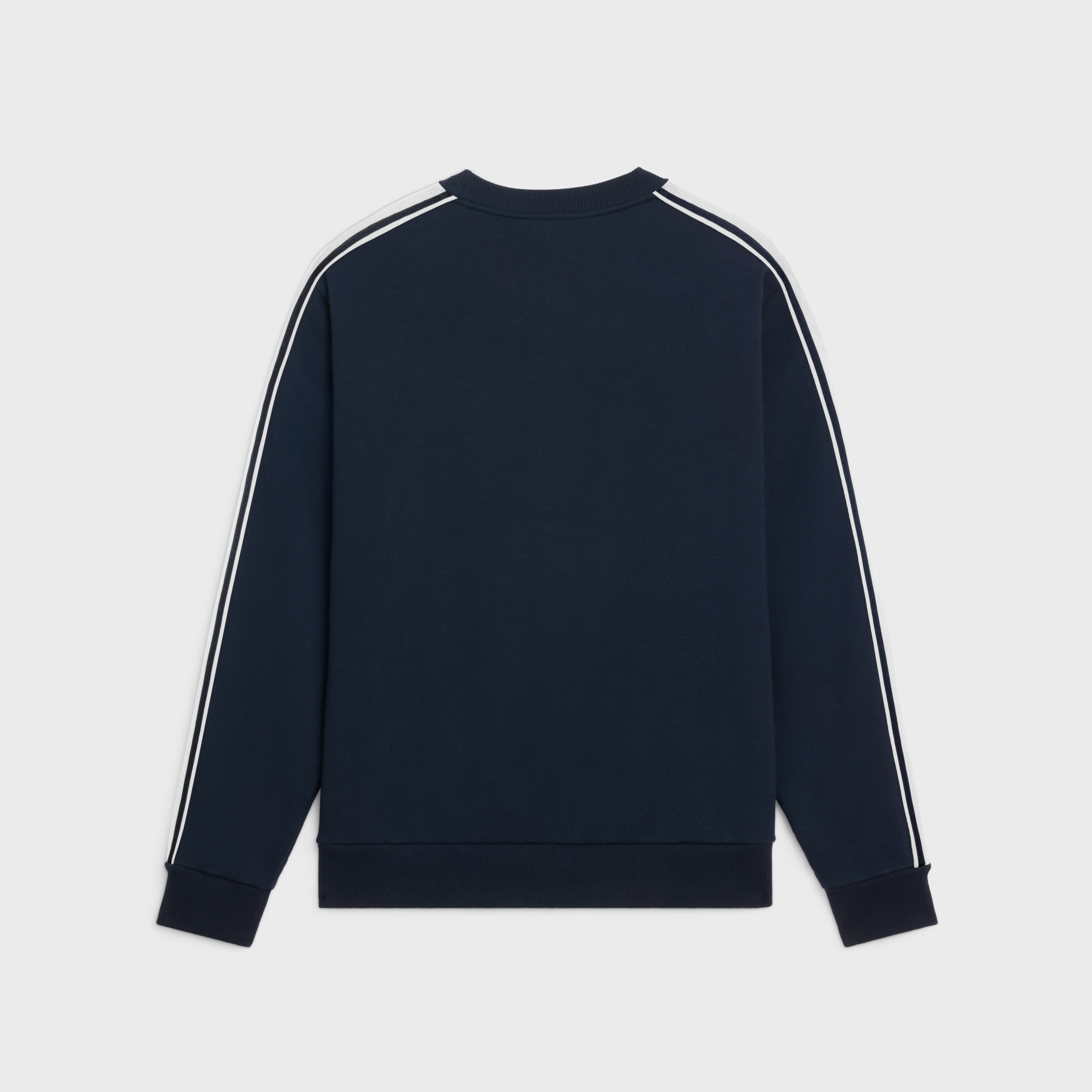 ◆CELINE◆ CELINE LOOSE SWEATSHIRT IN COTTON FLEECE CELINE LOOSE SWEATSHIRT IN COTTON FLEECE - GREY MELANGE/RED