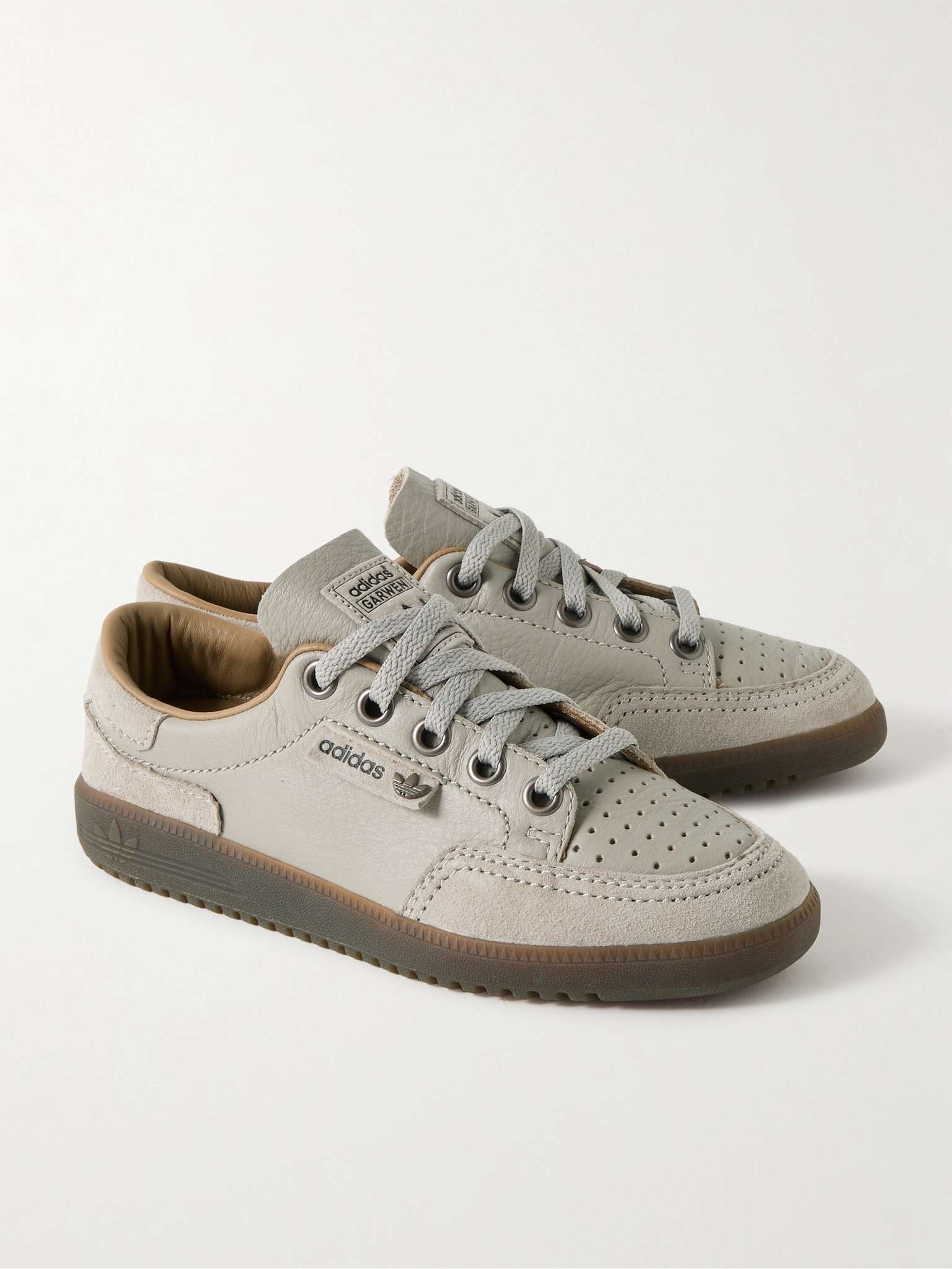 Garwen Spezial Suede-Trimmed Leather Sneakers - 4