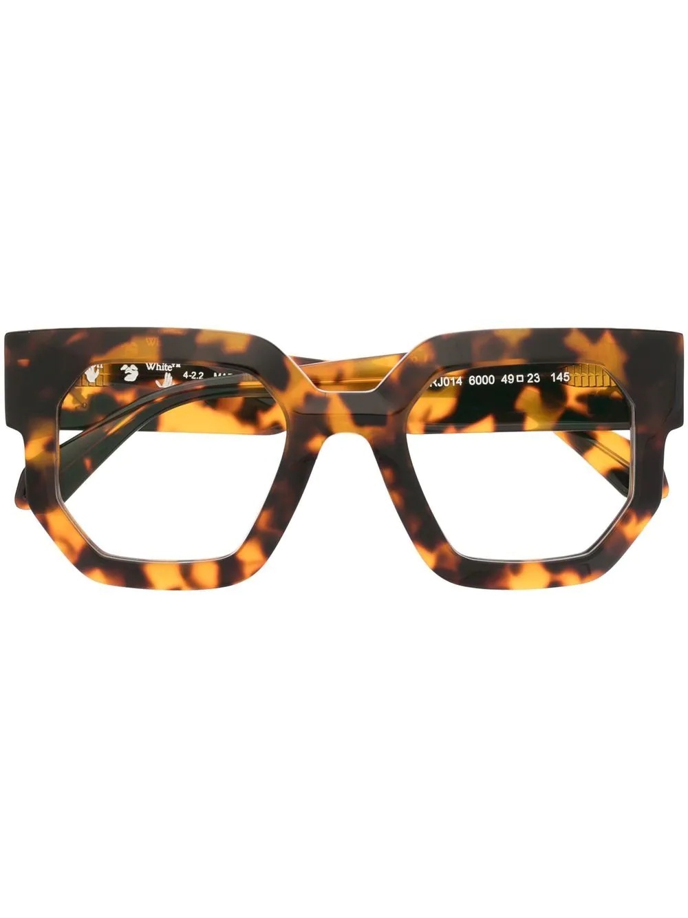 geometric-frame glasses - 1