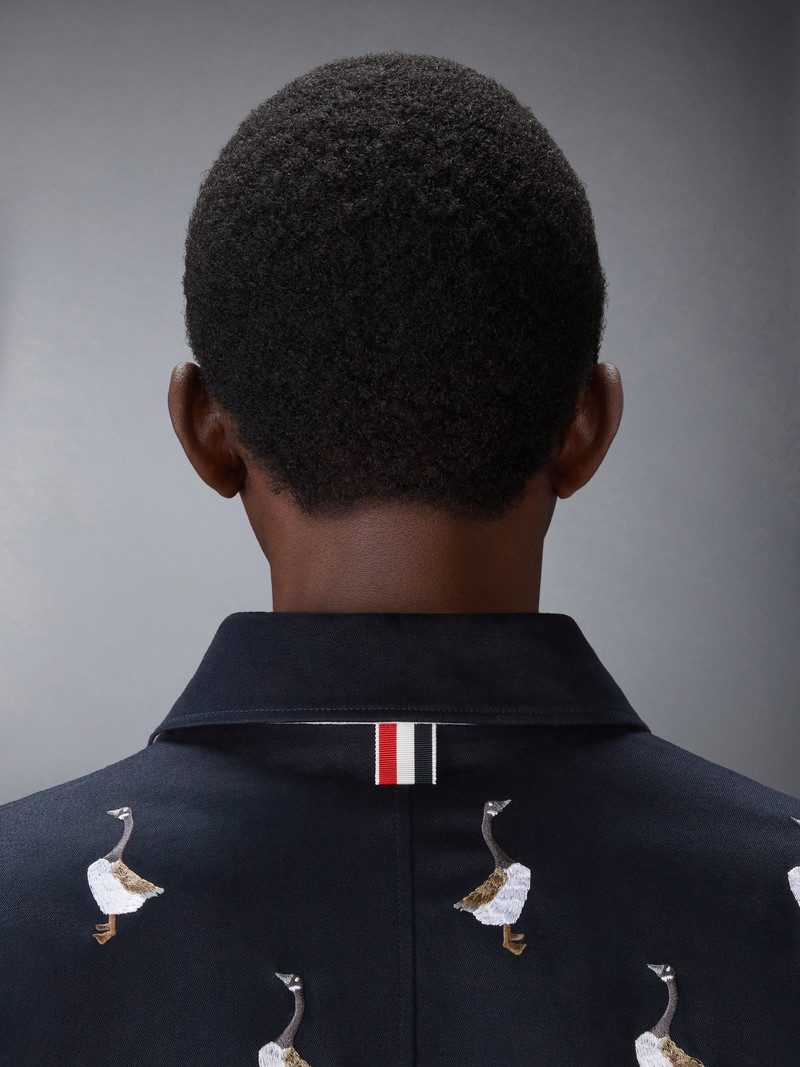 SATIN STITCH GOOSE UTILITY PATCH POCKET JACKET 6