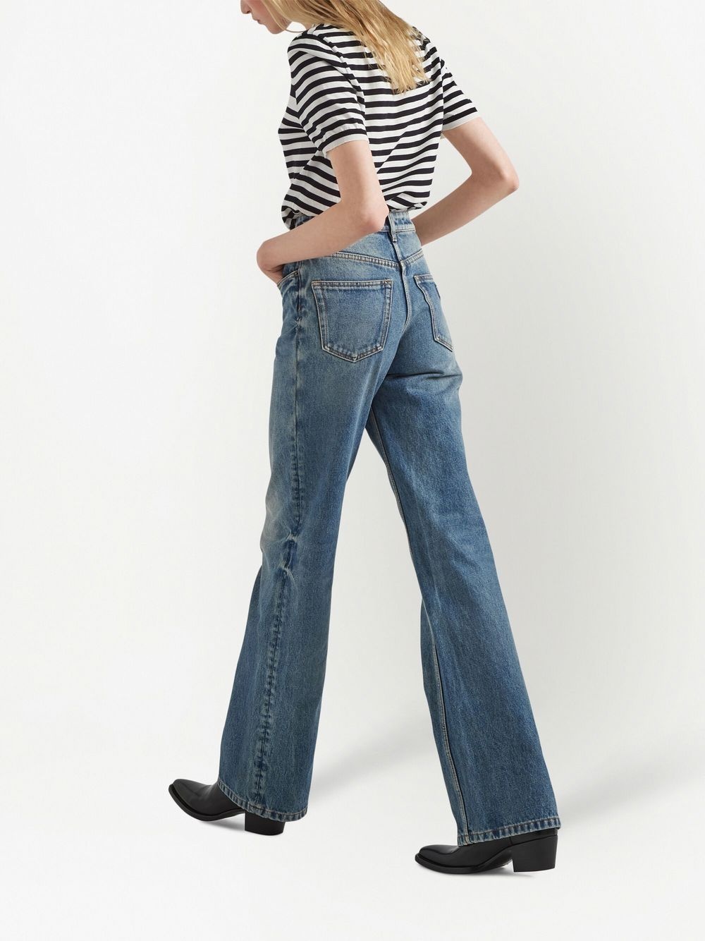 high-rise straight-leg jeans - 3