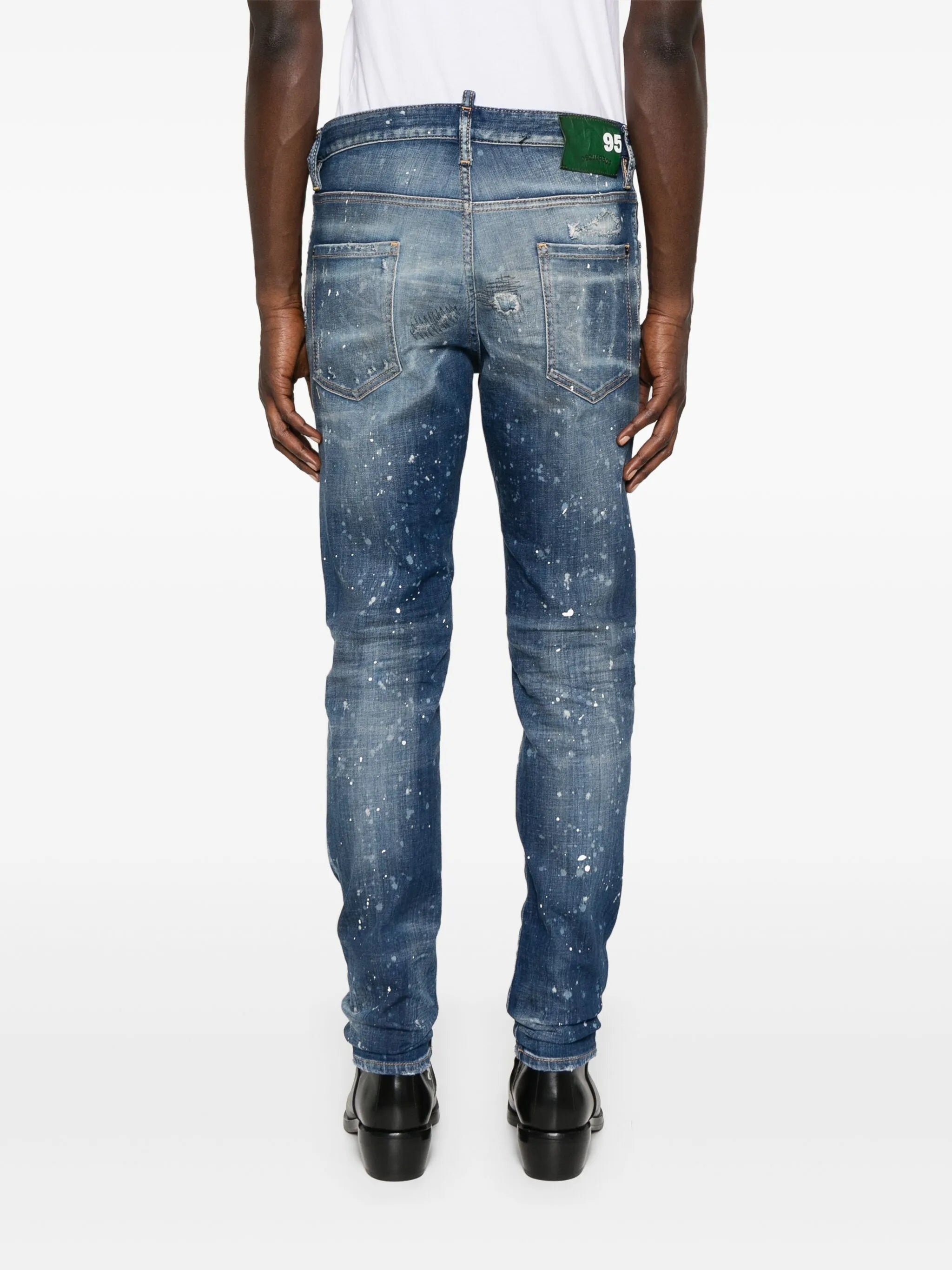Dsquared2 Ripped Wash Bro Jeans - 4