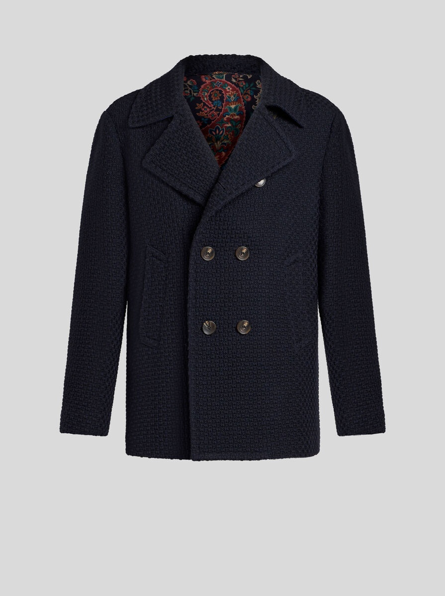 WOOL PEA COAT - 1