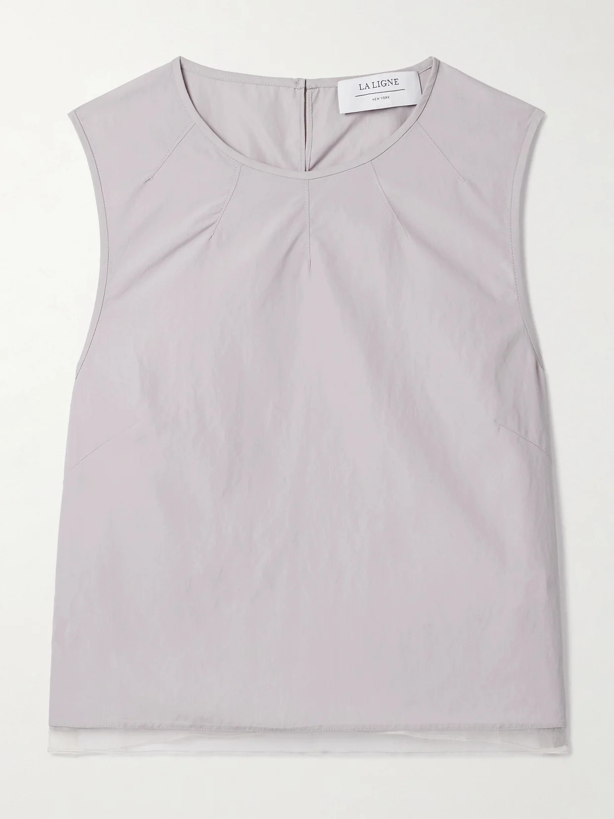 Cosette Silk Organza-trimmed Shell Tank - 1
