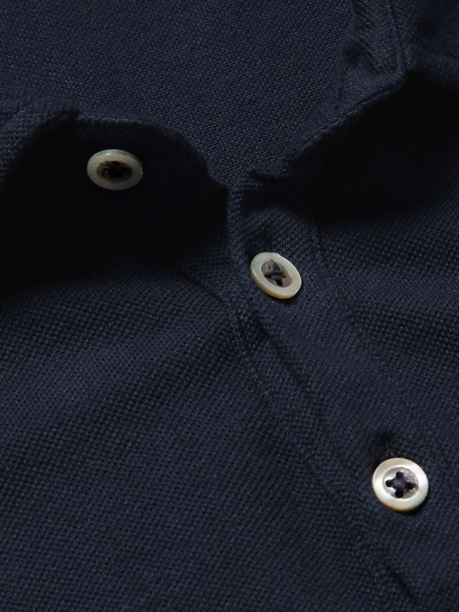 Ischia Cotton and Cashmere-Blend Jersey Polo Shirt - 4