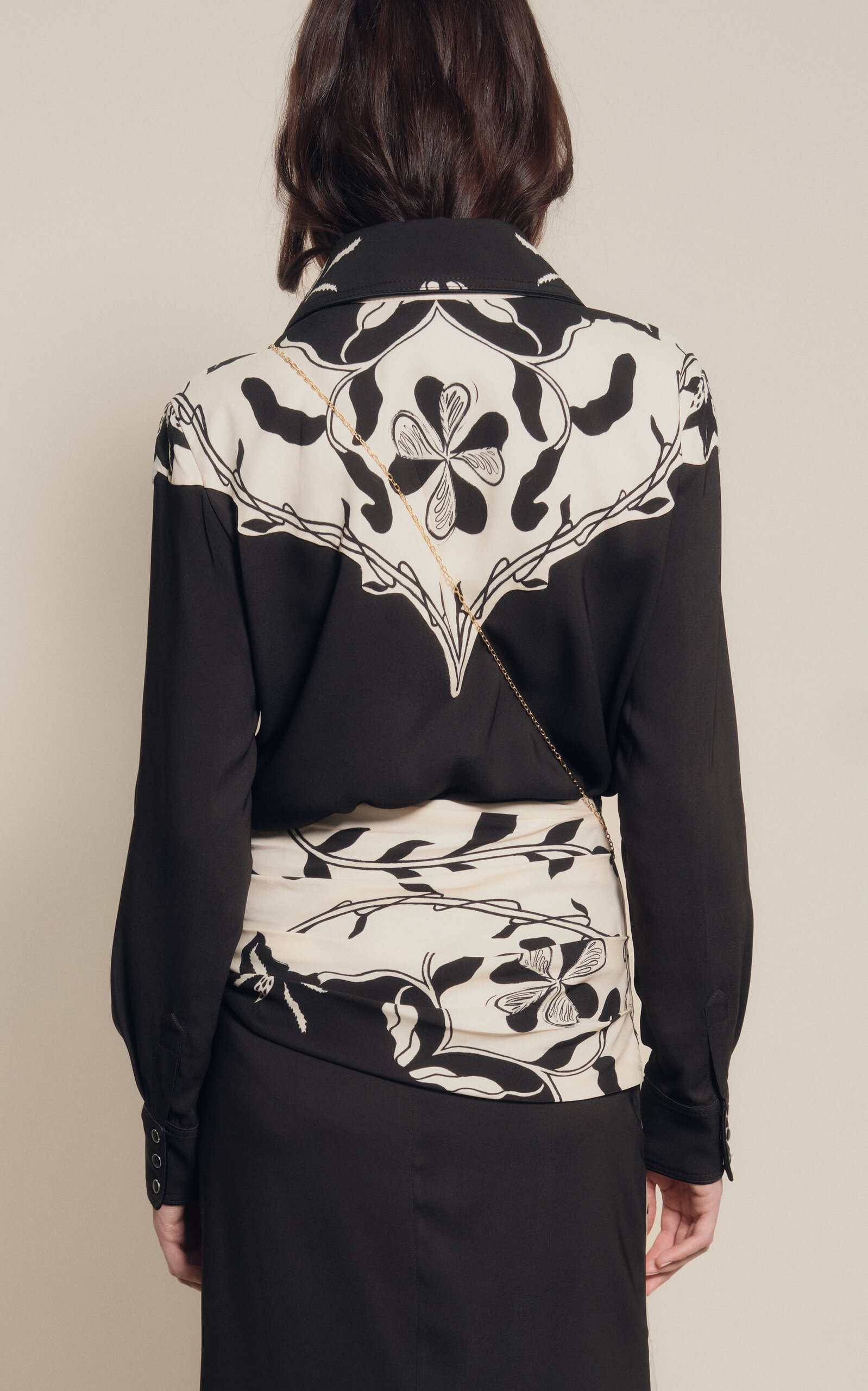 Cosmology Midi Skirt black/white - 4