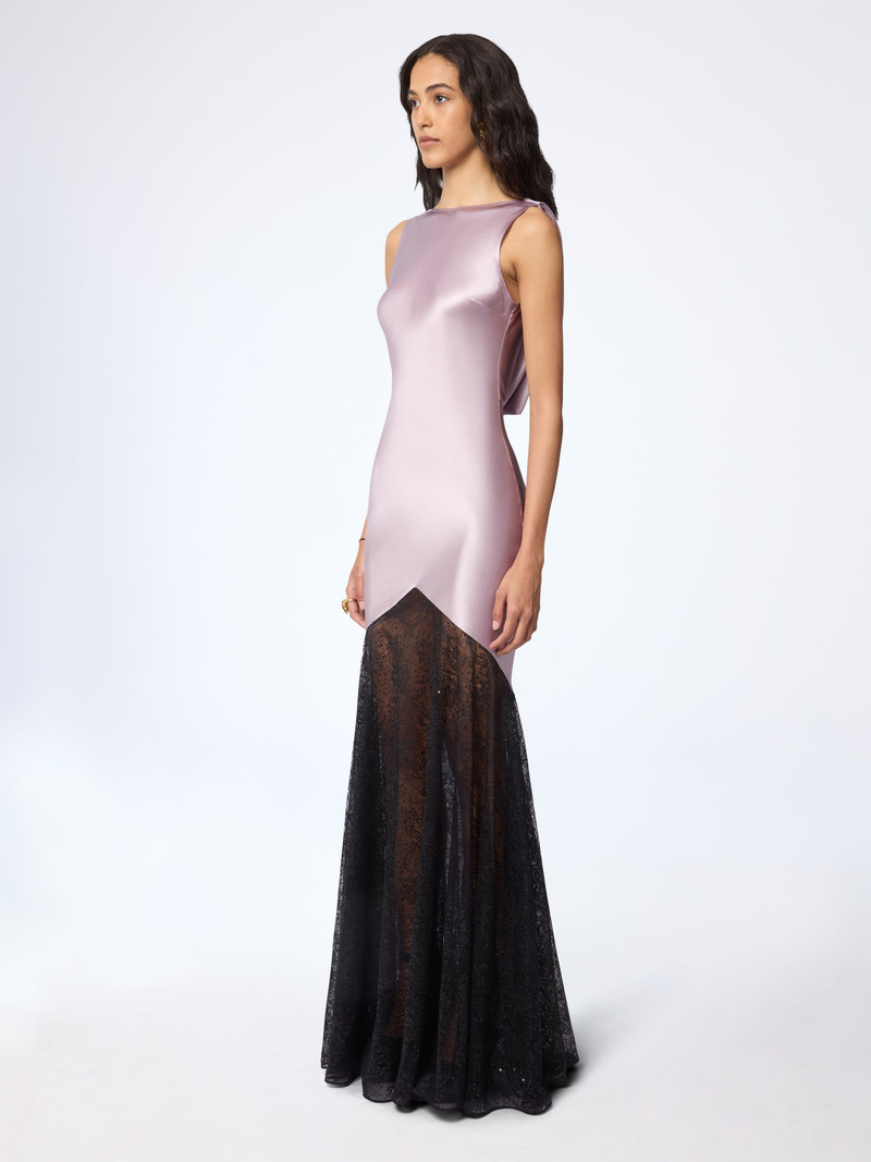 NINA RICCI Mermaid Dress With Lace Inserts outlook