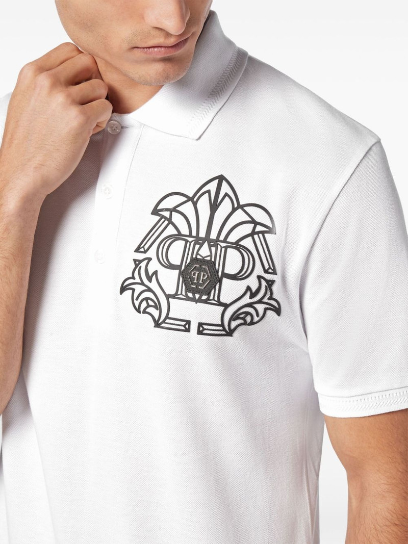 Skull & Bones piqué 폴로 셔츠 5