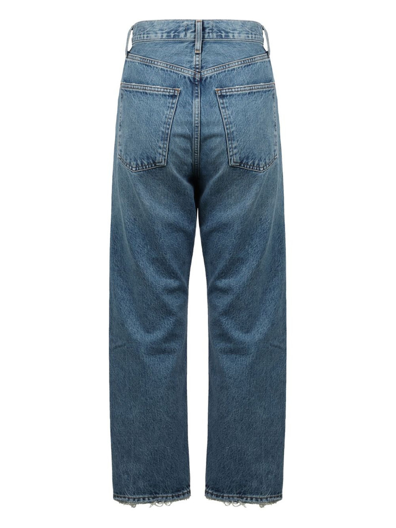 AGOLDE frayed-hem five-pocket jeans outlook