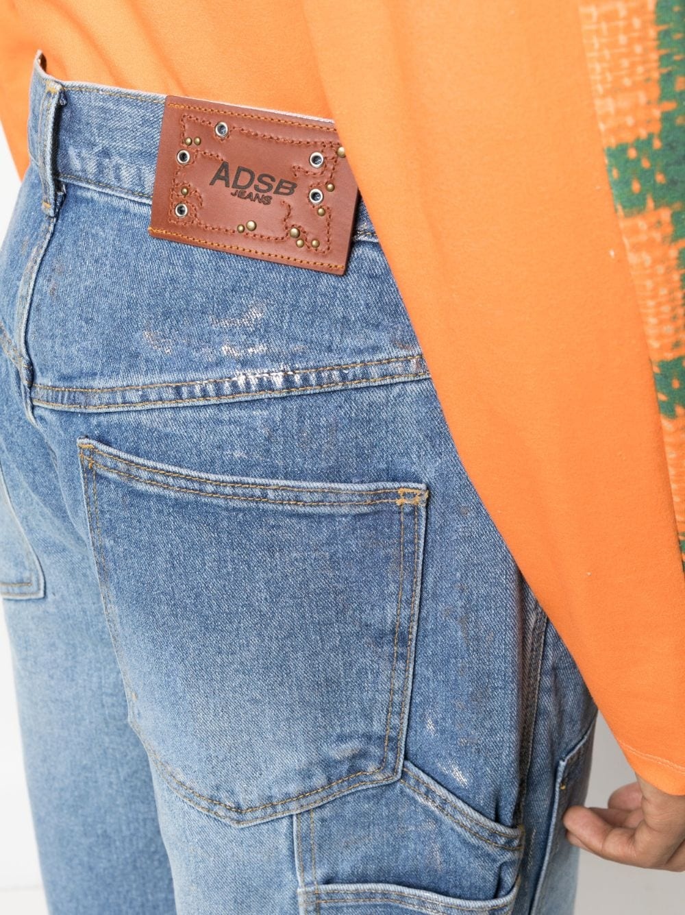 mid-rise wide-leg jeans - 7