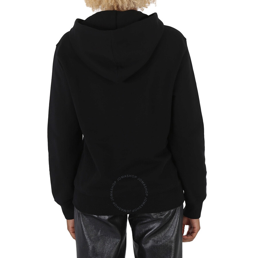 Moschino Black Cotton Burger Logo Print Hoodie - 6