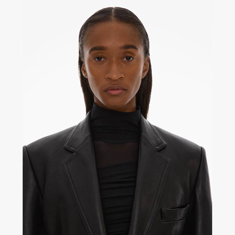 TAILORED LEATHER COAT 7