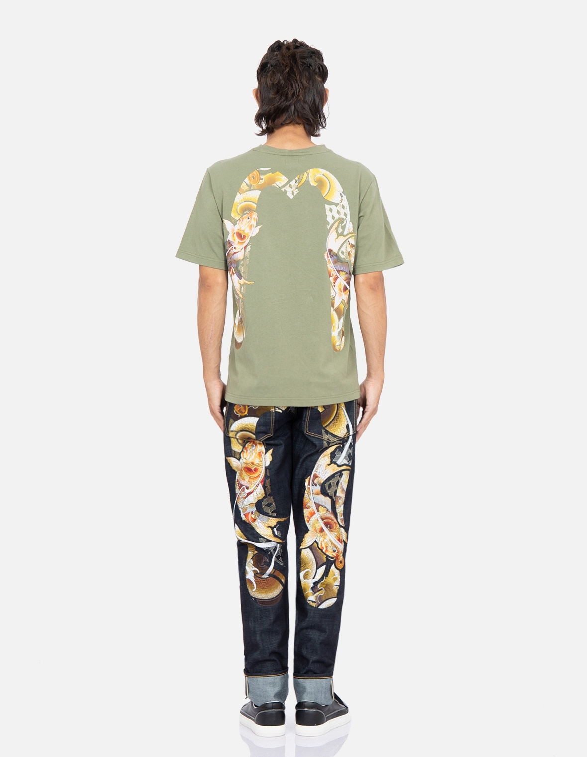 TATTOO KOI DAICOCK EMBROIDERY CARROT-FIT JEANS #2017 - 5