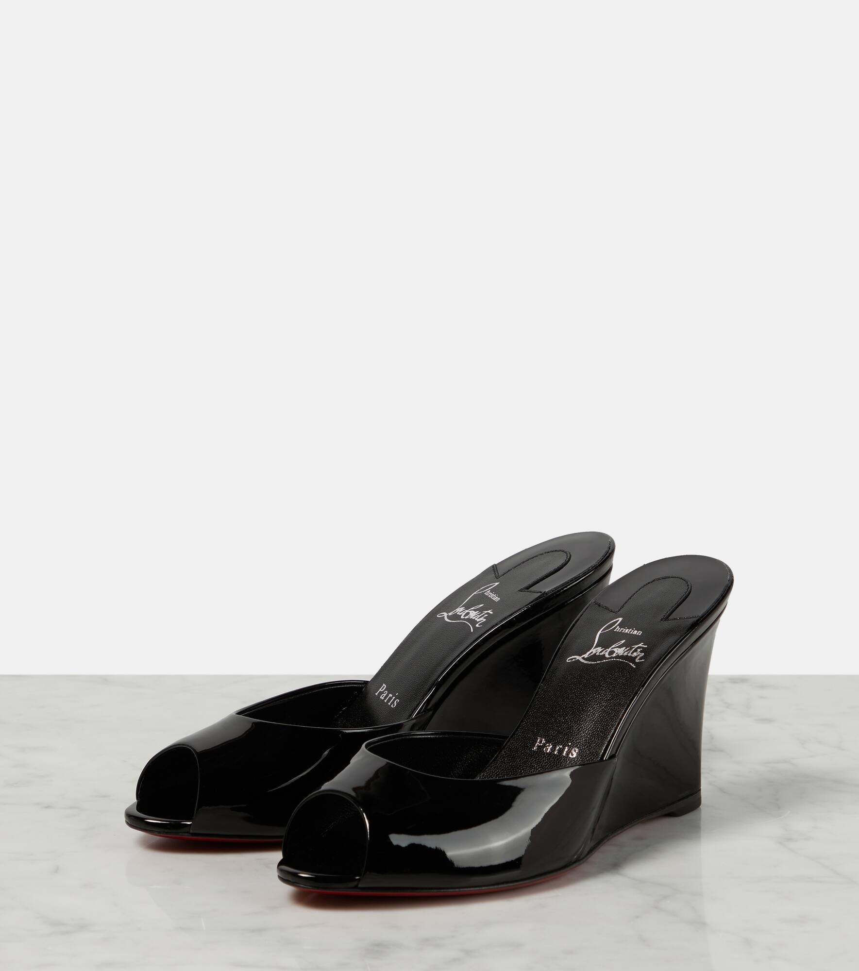 Me Dolly Zeppa patent leather sandals - 5
