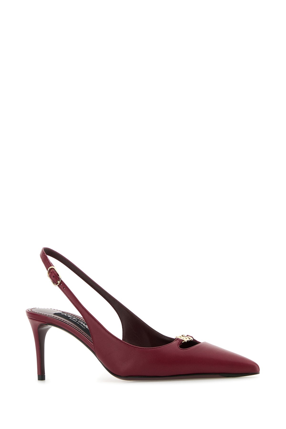 Tyrian purple leather Lollo pumps - 2