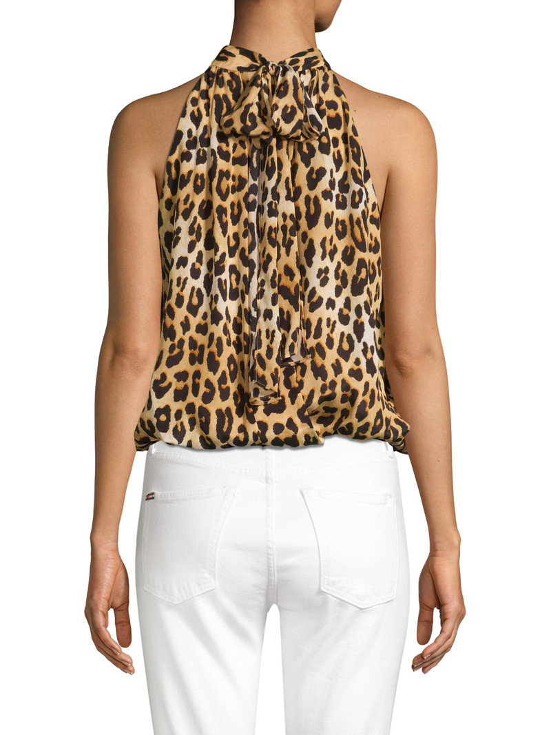 Women's Maris Leopard Halterneck Top - Spot Leopard Multi 5