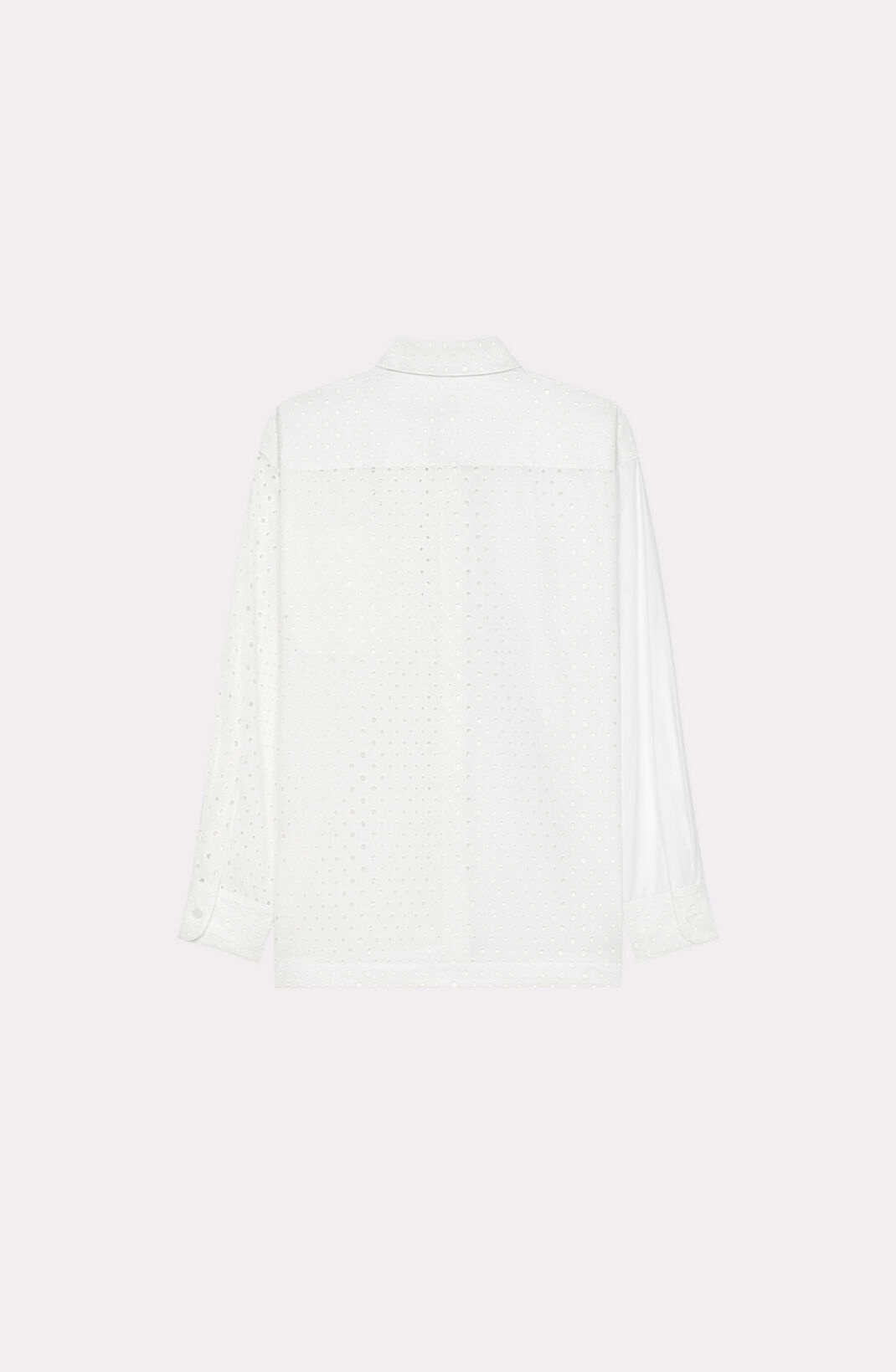 Oversize broderie anglaise shirt - 2