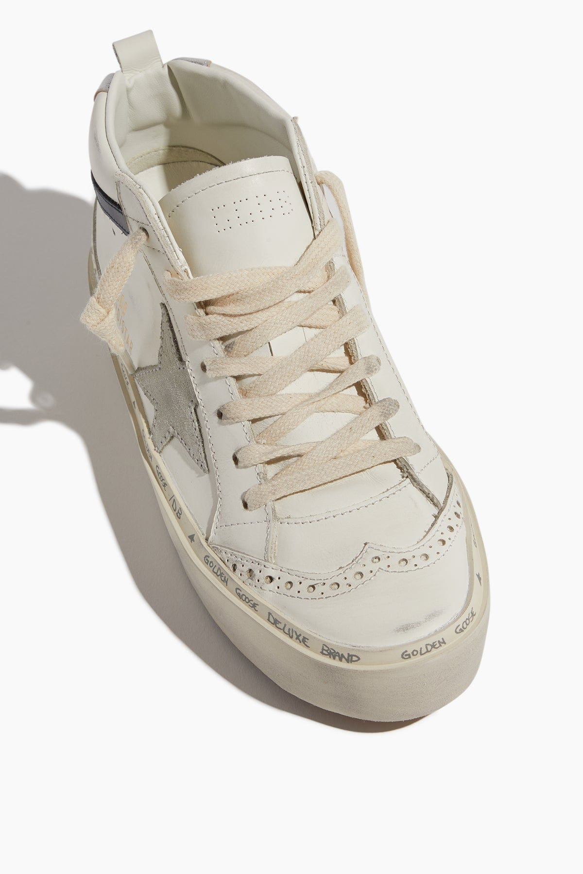 Hi Mid Star Sneaker in White/Ice/Blue/Silver - 4