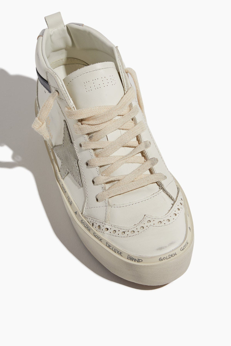 Hi Mid Star Sneaker in White/Ice/Blue/Silver 4