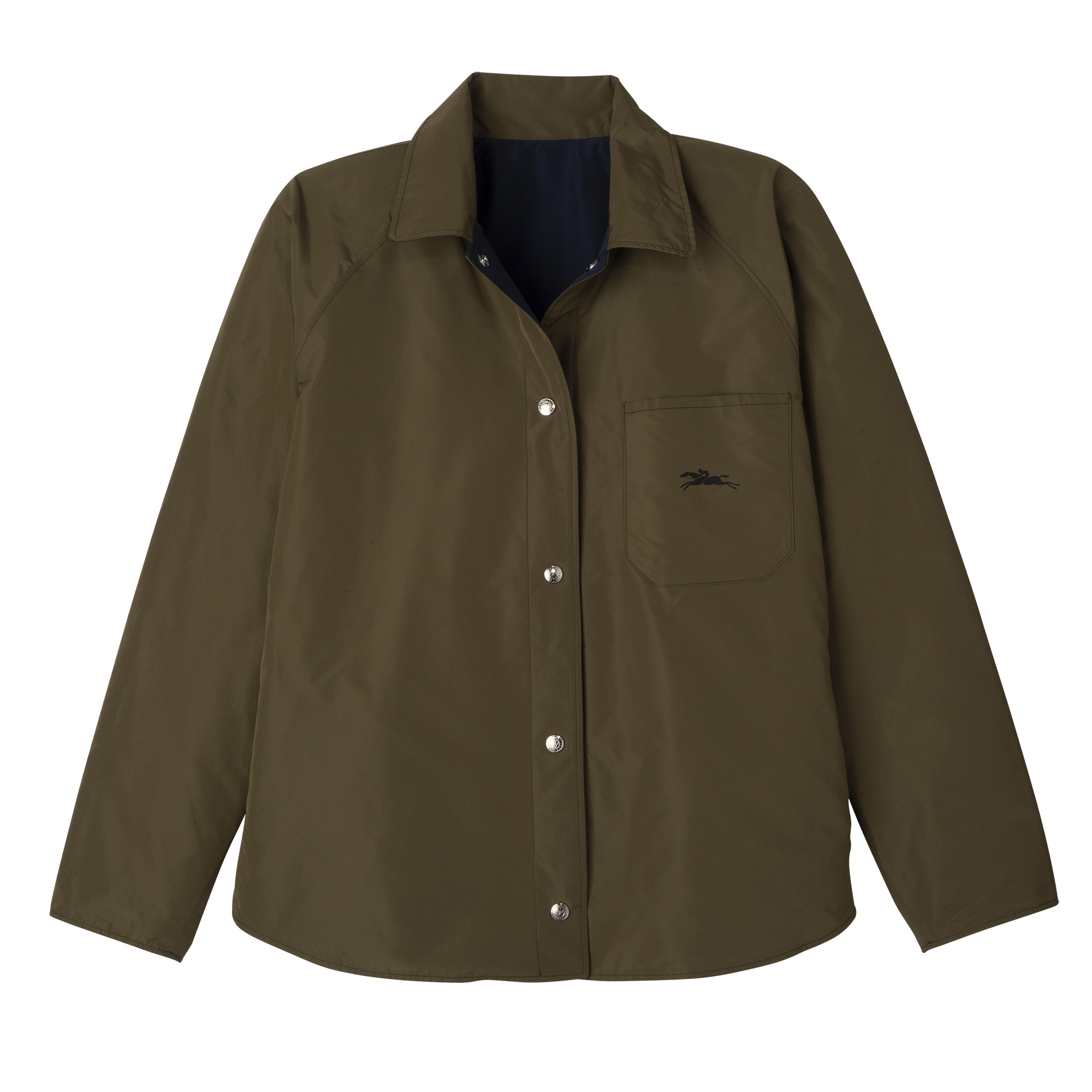 Padded blouson Navy/Artichoke - Technical taffeta - 1