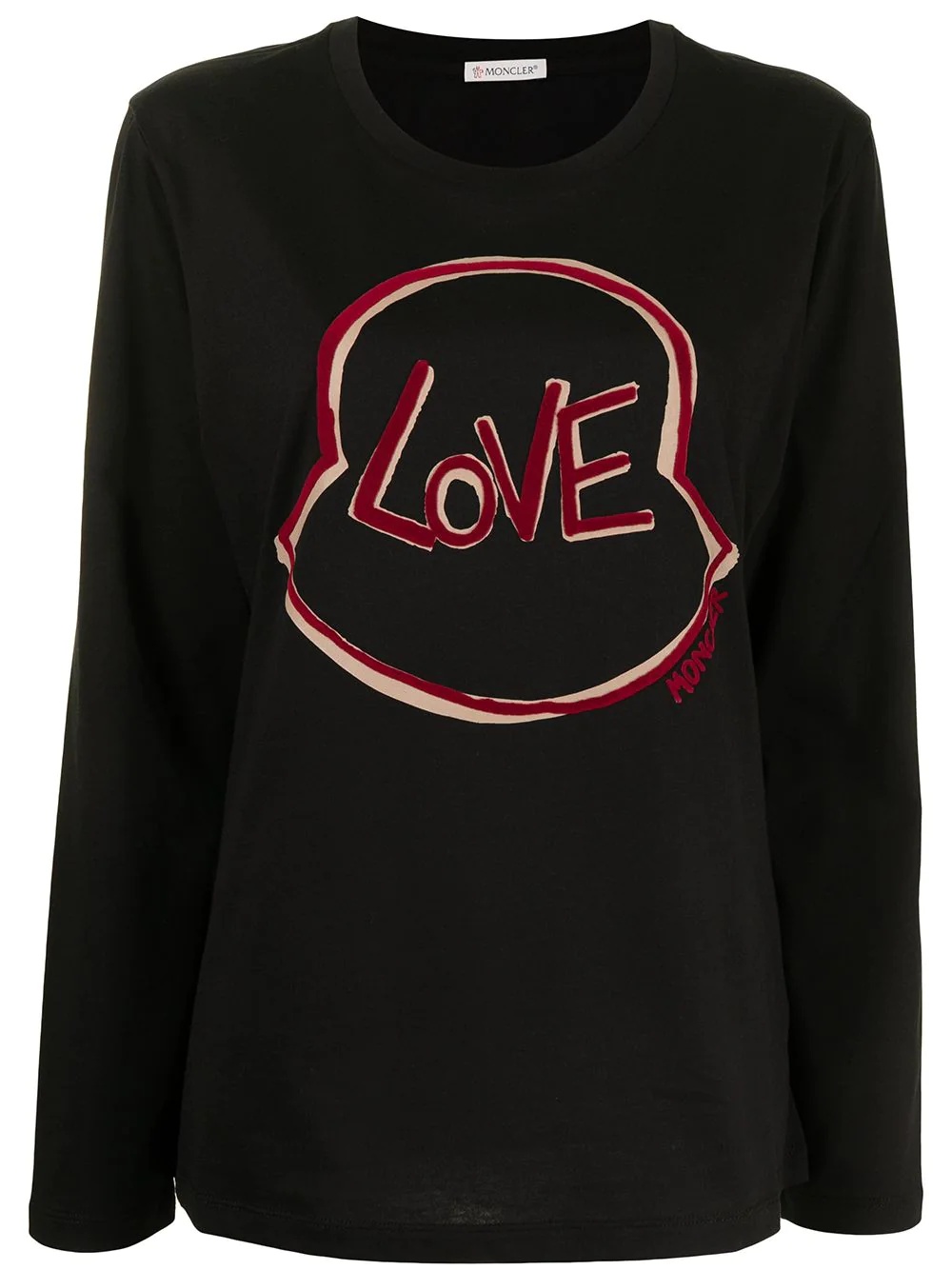 Love-print T-shirt - 1