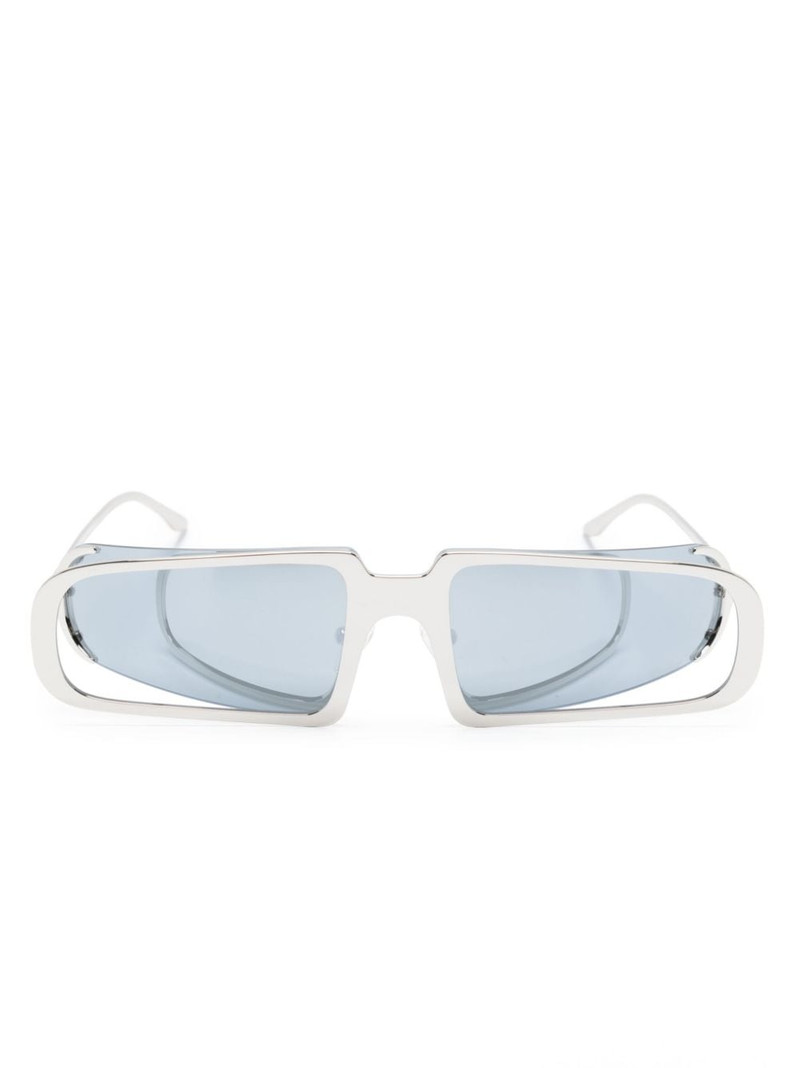 oversized-frame tinted sunglasses 1
