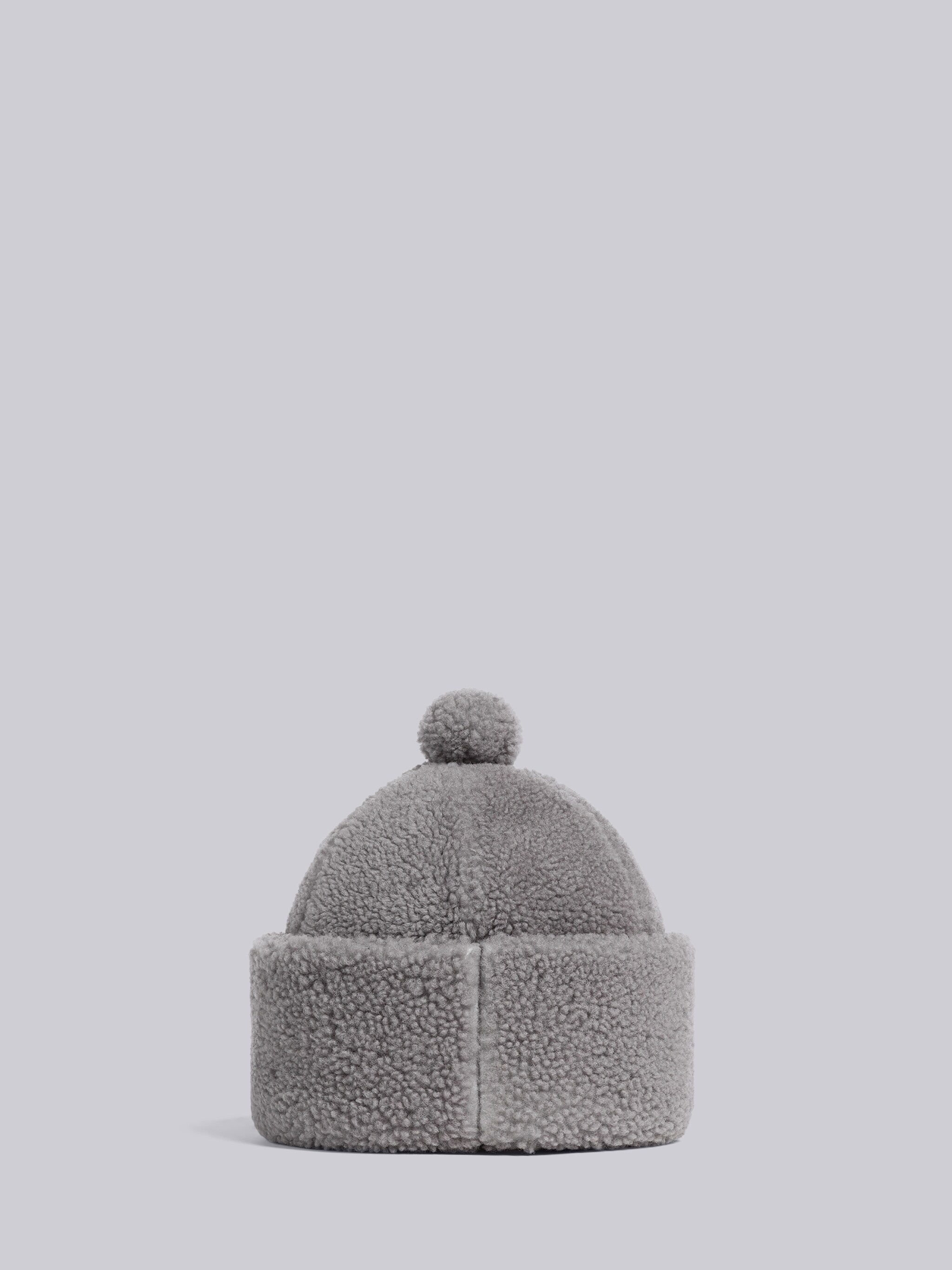 Shearling Oversized Pom Beanie - 4