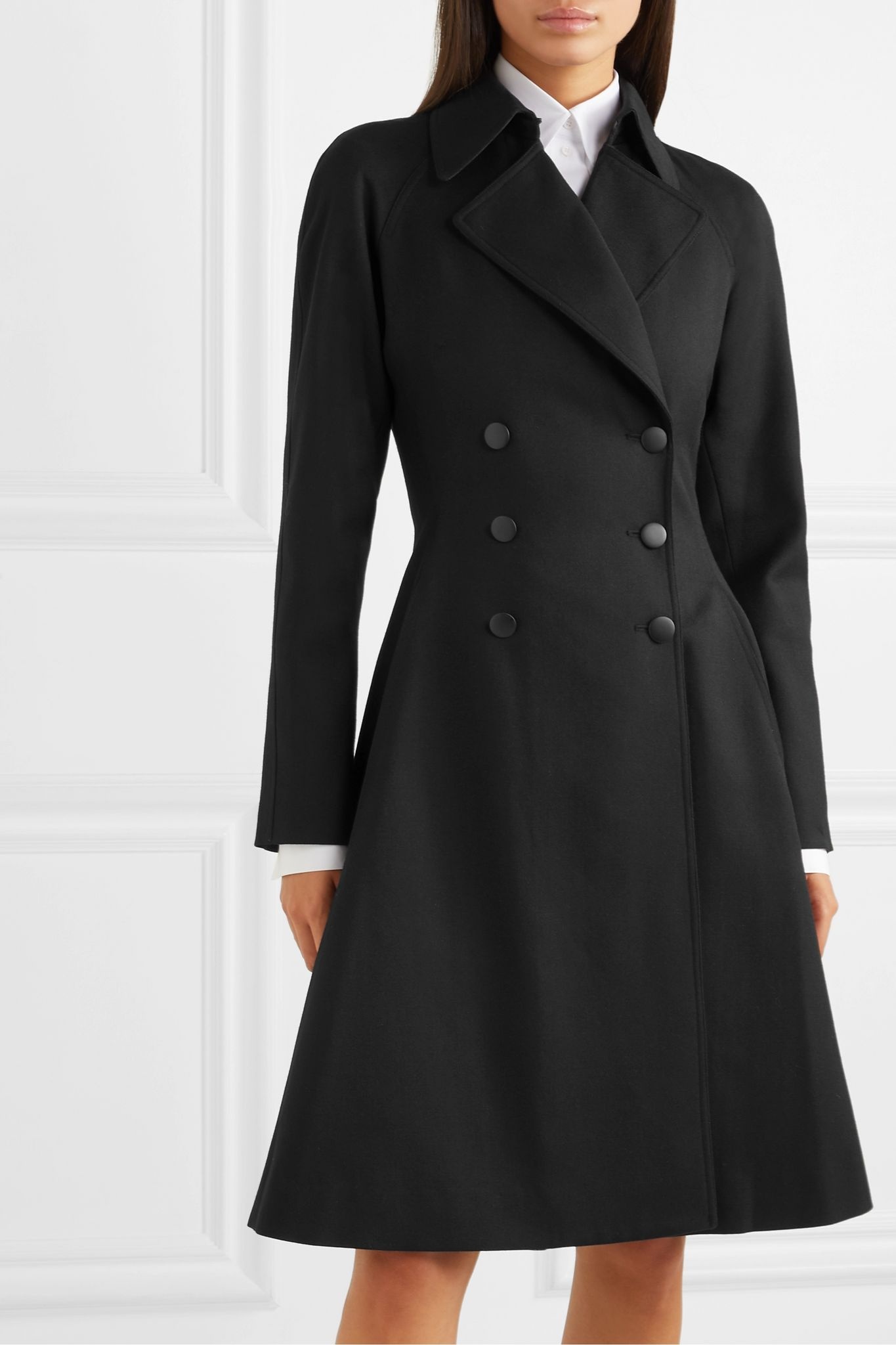 Double-breasted wool-gabardine coat - 3