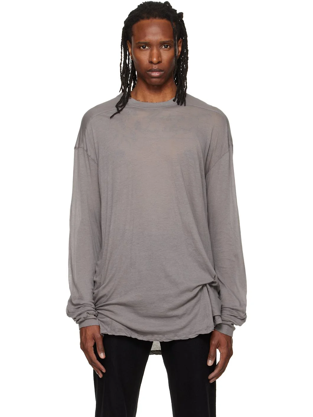 Gray Tower Rick S Jumbo L/S T-shirt - 1