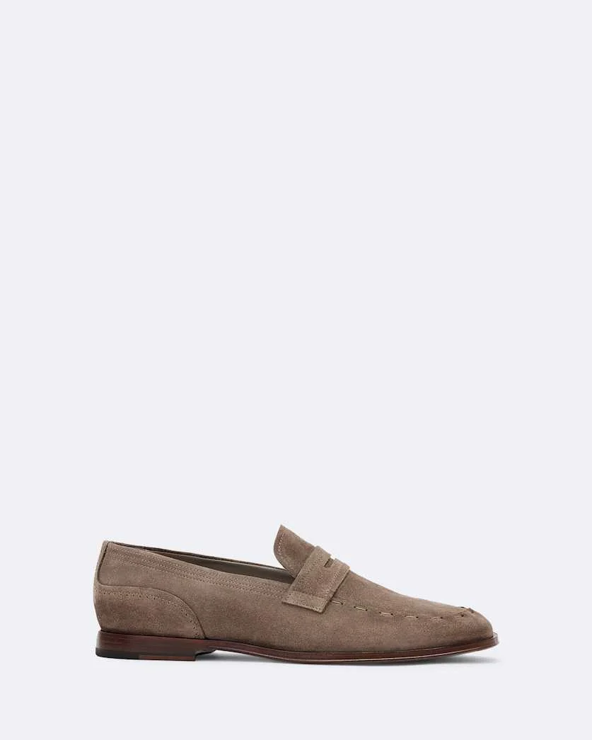 JULES HAND-STITCHED SUEDE LOAFERS - 1