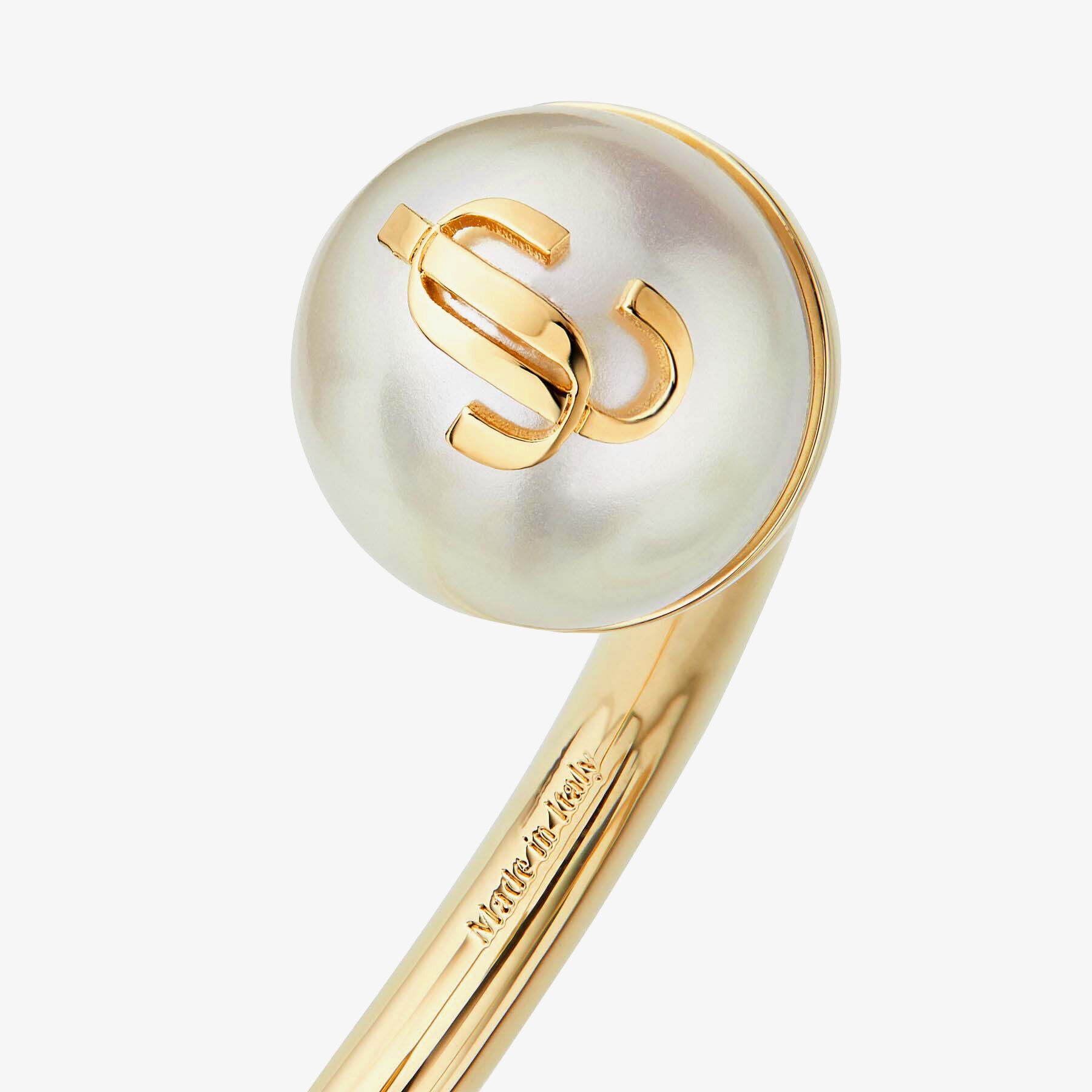 JC Pearl Cuff
Gold-Finish Metal Cuff Bracelet with Pearls - 3