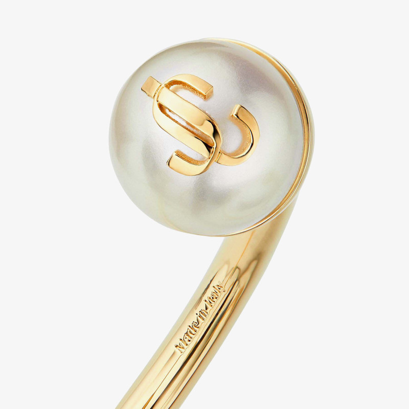 JC Pearl Cuff
Gold-Finish Metal Cuff Bracelet with Pearls 3