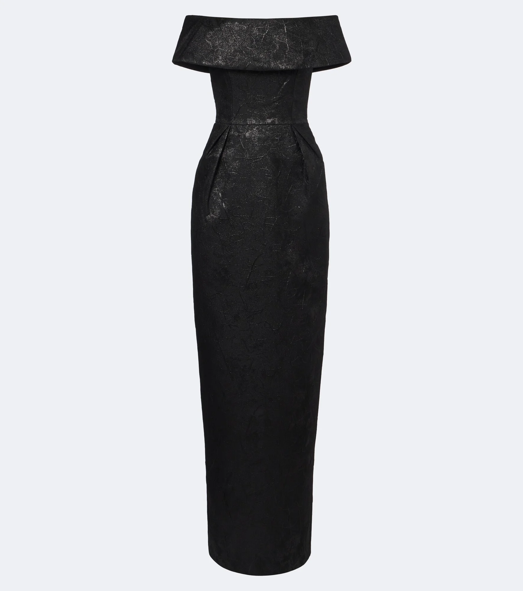 Elowen off-shoulder lamé gown - 1