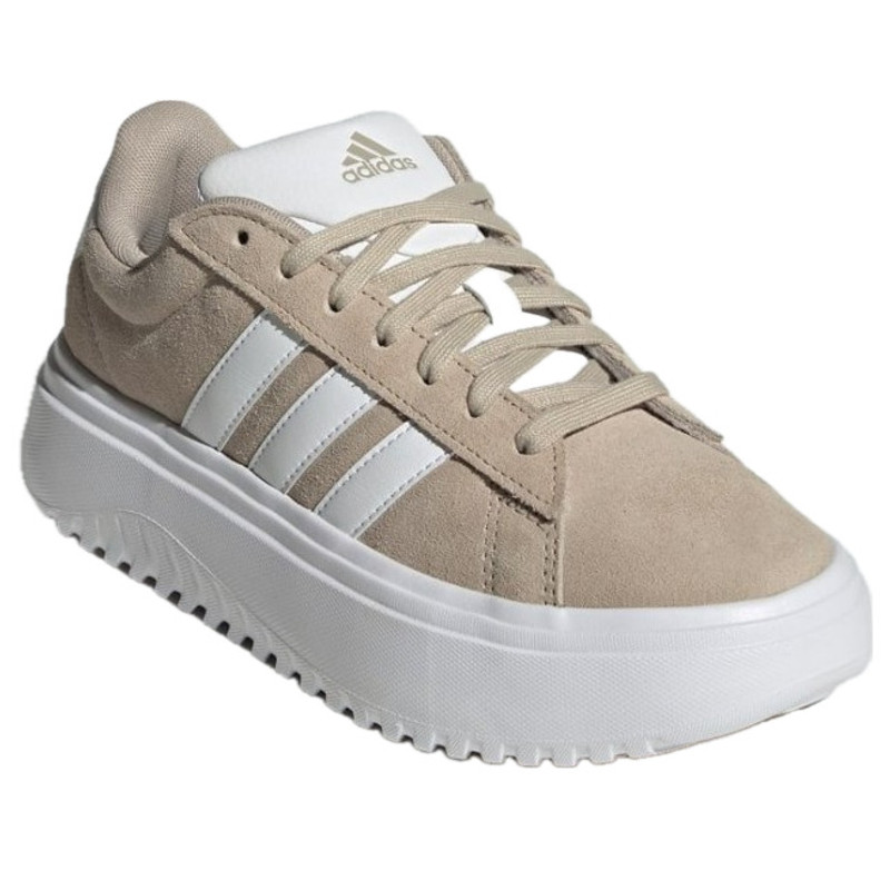 (WMNS) adidas Grand Court Platform 'Beige White' IH2408 3