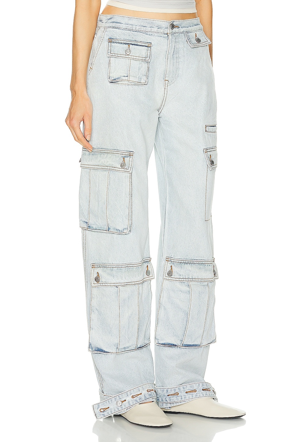 Lara Low Rise Wide Leg Cargo - 2
