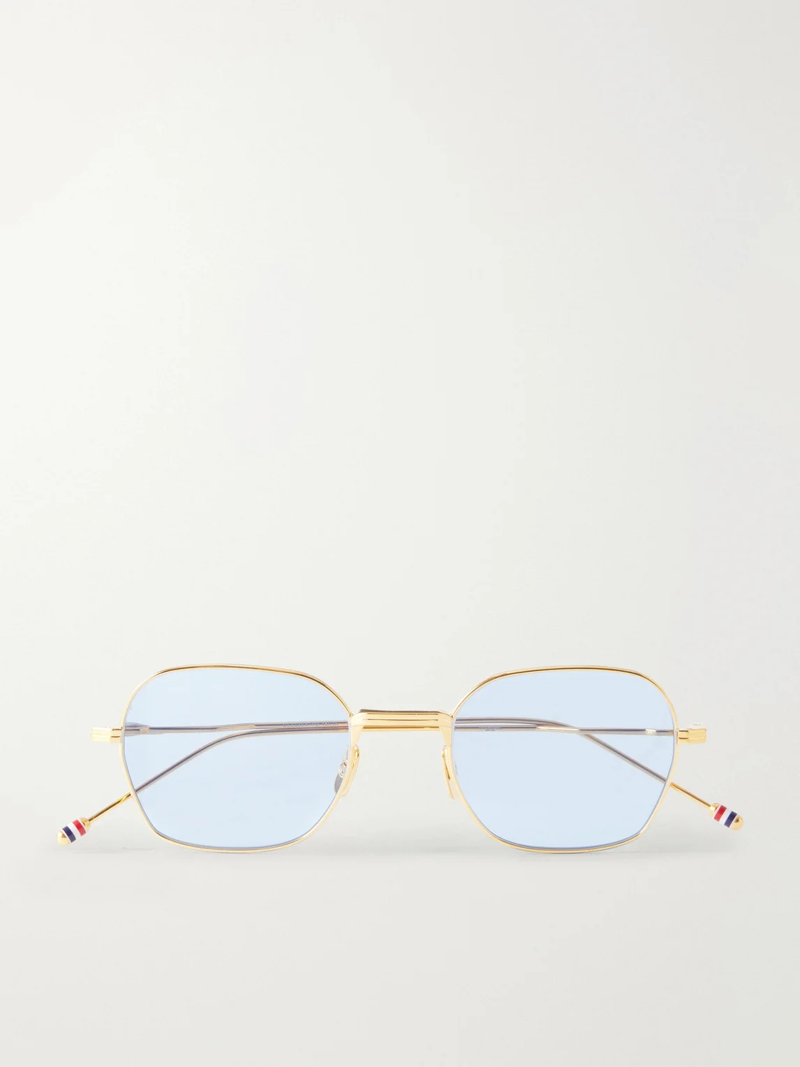 Rectangular-Frame Gold-Toned Sunglasses - 1