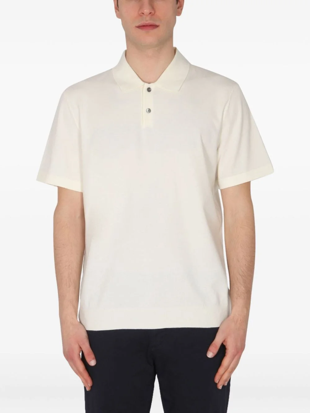 buttoned polo shirt - 1