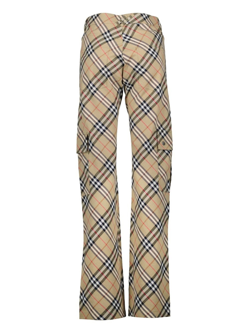 Burberry checked trousers outlook